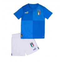 Italien Hjemme Trøje Børn 2022 Kortærmet (+ Korte bukser)